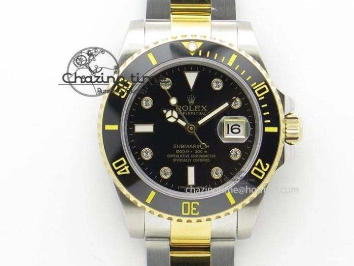 Daytona 1:1 Clone 116518 LN YG Dial Best Black ARF Rubber A4130 On Strap Super Edition 0303